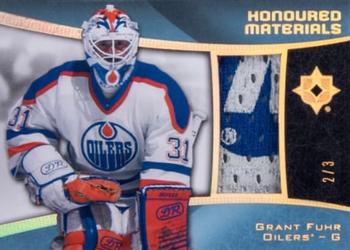 2015-16 Upper Deck Ultimate Collection - Honoured Materials - Spectrum Gold Tag #HM-GF Grant Fuhr Front