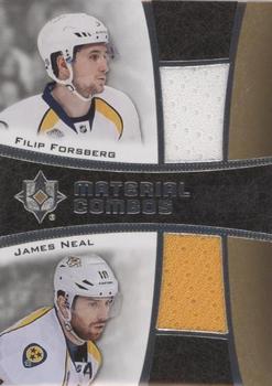 2015-16 Upper Deck Ultimate Collection - Material Combos #MC2-NAS Filip Forsberg / James Neal Front