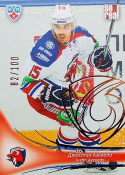 2013-14 Sereal (KHL) - Gold #LEV-009 Justin Azevedo Front