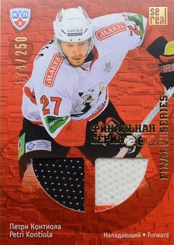 2013-14 Sereal (KHL) - Final Series Jersey #FSJ-016 Petri Kontiola Front