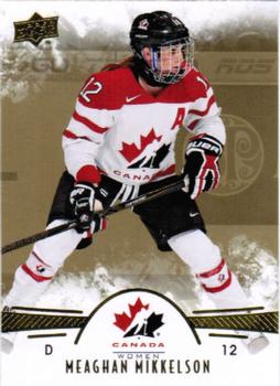 2016 Upper Deck Team Canada Juniors - Gold #16 Meaghan Mikkelson Front