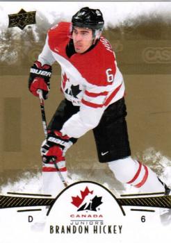 2016 Upper Deck Team Canada Juniors - Gold #25 Brandon Hickey Front