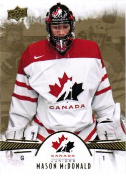 2016 Upper Deck Team Canada Juniors - Gold #27 Mason McDonald Front