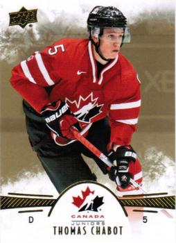 2016 Upper Deck Team Canada Juniors - Gold #29 Thomas Chabot Front