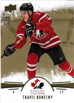 2016 Upper Deck Team Canada Juniors - Gold #38 Travis Konecny Front