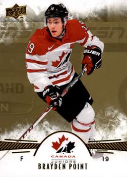 2016 Upper Deck Team Canada Juniors - Gold #39 Brayden Point Front