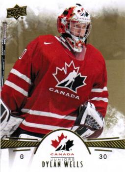 2016 Upper Deck Team Canada Juniors - Gold #47 Dylan Wells Front