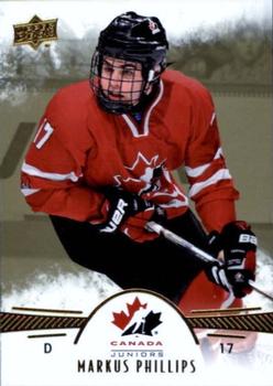 2016 Upper Deck Team Canada Juniors - Gold #75 Markus Phillips Front
