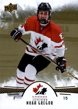 2016 Upper Deck Team Canada Juniors - Gold #79 Noah Gregor Front