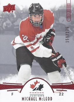 2016 Upper Deck Team Canada Juniors - Exclusives #90 Michael McLeod Front