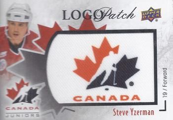 2016 Upper Deck Team Canada Juniors - Manufactured Logo Patches #LP-SY Steve Yzerman Front
