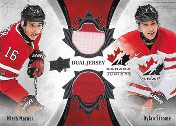 2016 Upper Deck Team Canada Juniors - Material Duos #TCD-MS Mitch Marner/Dylan Strome Front