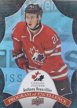 2016 Upper Deck Team Canada Juniors - Program of Excellence #POE-11 Anthony Beauvillier Front