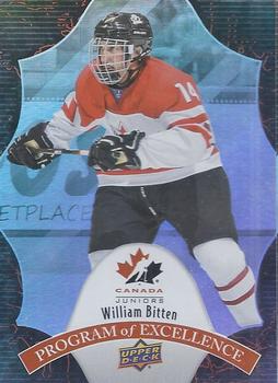 2016 Upper Deck Team Canada Juniors - Program of Excellence #POE-29 William Bitten Front