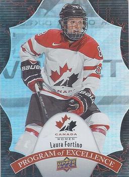 2016 Upper Deck Team Canada Juniors - Program of Excellence #POE-42 Laura Fortino Front