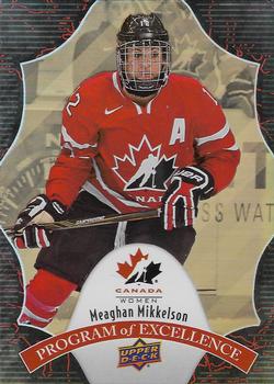 2016 Upper Deck Team Canada Juniors - Program of Excellence Rainbow Gold #POE-38 Meaghan Mikkelson Front