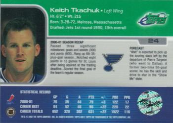 2001-02 Topps eTopps #24 Keith Tkachuk Back
