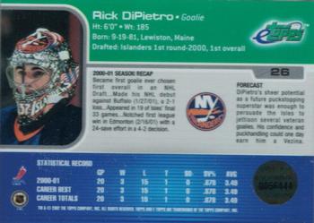 2001-02 Topps eTopps #26 Rick Dipietro Back