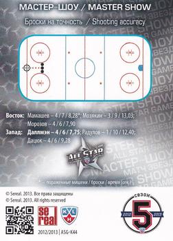 2012-13 Sereal KHL All-Star Game - Kings of Hockey Gold #ASG-K44 Kevin Dallman Back