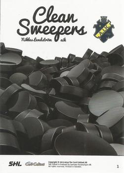 2013-14 SHL Elitset - Clean Sweepers #1 Niklas Lundstrom Back
