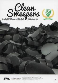 2013-14 SHL Elitset - Clean Sweepers #4 Fredrik Pettersson-Wentzel Back