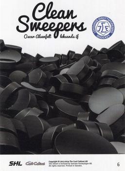 2013-14 SHL Elitset - Clean Sweepers #6 Oscar Alsenfelt Back