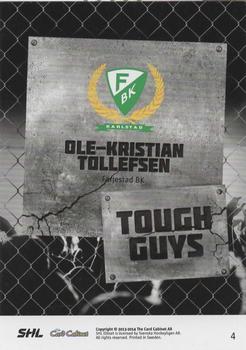 2013-14 SHL Elitset - Tough Guys #4 Ole-Kristian Tollefsen Back