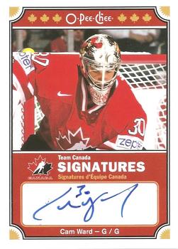 2016-17 O-Pee-Chee - Team Canada Signatures #TCS-CW Cam Ward Front
