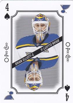 2016-17 O-Pee-Chee - Playing Cards #4♠ Brian Elliott Front
