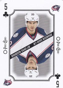 2016-17 O-Pee-Chee - Playing Cards #5♣ Brandon Saad Front