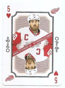 2016-17 O-Pee-Chee - Playing Cards #5♥ Henrik Zetterberg Front