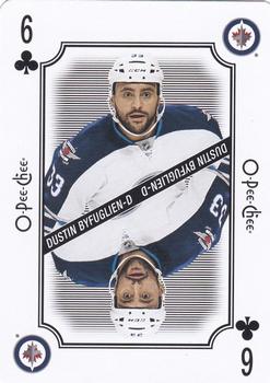 2016-17 O-Pee-Chee - Playing Cards #6♣ Dustin Byfuglien Front