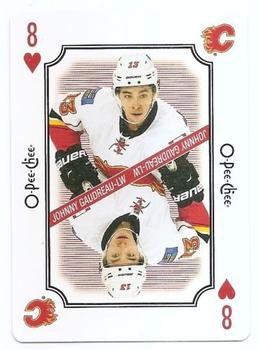 2016-17 O-Pee-Chee - Playing Cards #8♥ Johnny Gaudreau Front