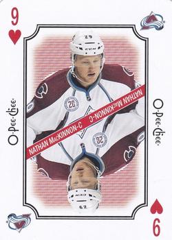 2016-17 O-Pee-Chee - Playing Cards #9♥ Nathan MacKinnon Front