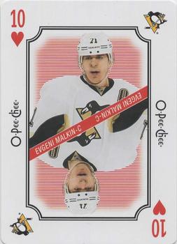 2016-17 O-Pee-Chee - Playing Cards #10♥ Evgeni Malkin Front