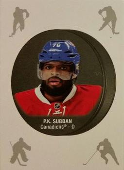 2016-17 O-Pee-Chee - Puck Stickers #16 P.K. Subban Front