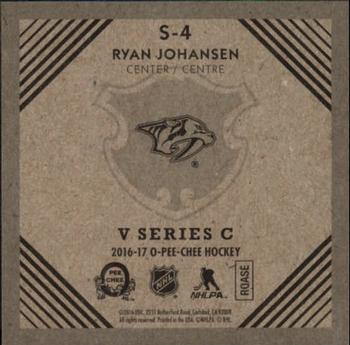 2016-17 O-Pee-Chee - V Series C #S-4 Ryan Johansen Back