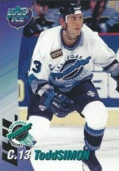 1995-96 Edge Ice Las Vegas Thunder (IHL) #NNO Todd Simon Front