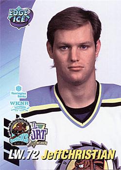 1995-96 Edge Ice Cleveland Lumberjacks (IHL) #NNO Jeff Christian Front