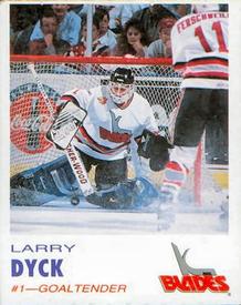 1995-96 Kansas City Blades (IHL) #NNO Larry Dyck Front