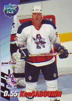 1995-96 Edge Ice Milwaukee Admirals (IHL) #NNO Ken Sabourin Front