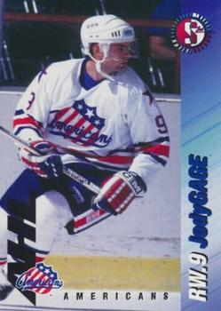 1995-96 SplitSecond Rochester Americans (AHL) #NNO Jody Gage Front