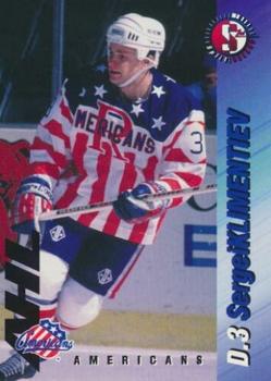 1995-96 SplitSecond Rochester Americans (AHL) #NNO Sergei Klimentiev Front