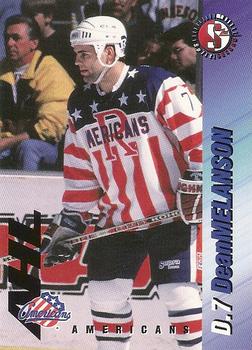 1995-96 SplitSecond Rochester Americans (AHL) #NNO Dean Melanson Front