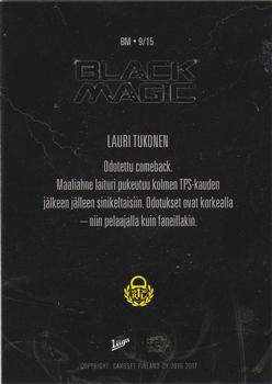 2016-17 Cardset Finland - Black Magic #BM9 Lauri Tukonen Back