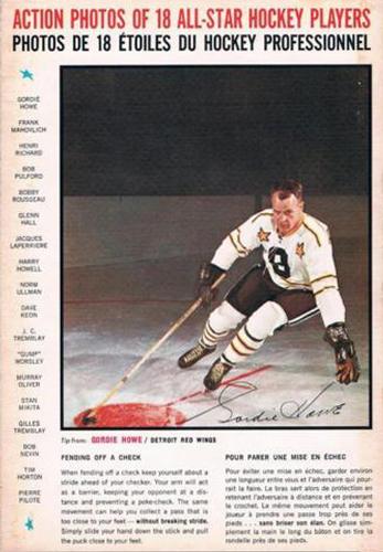 1966-67 General Mills All-Star Hockey Players Tips #NNO Gordie Howe Front