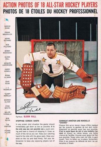 1966-67 General Mills All-Star Hockey Players Tips #NNO Glenn Hall Front