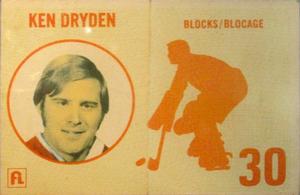 1971-73 Frito-Lay Breakaway #30 Ken Dryden Front