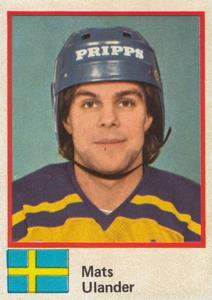 1982 Semic Hockey VM/Jaakiekon MM (Swedish/Finnish) Stickers #18 Mats Ulander Front