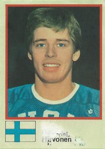 1982 Semic Hockey VM/Jaakiekon MM (Swedish/Finnish) Stickers #31 Raimo Hirvonen Front